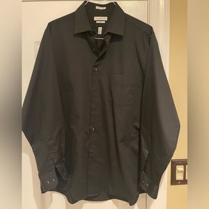Men’s black button down shirt